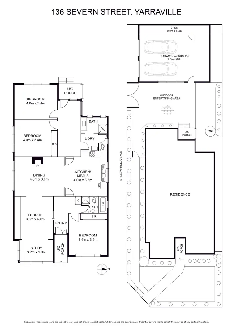 Floorplan of Homely house listing, 136 Severn Street, Yarraville VIC 3013