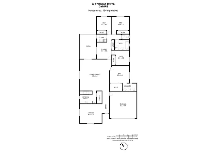 Floorplan of Homely house listing, 63 Fairway Drive, Gympie QLD 4570