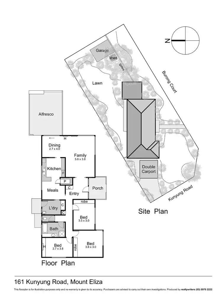 Floorplan of Homely house listing, 161 Kunyung Road, Mount Eliza VIC 3930