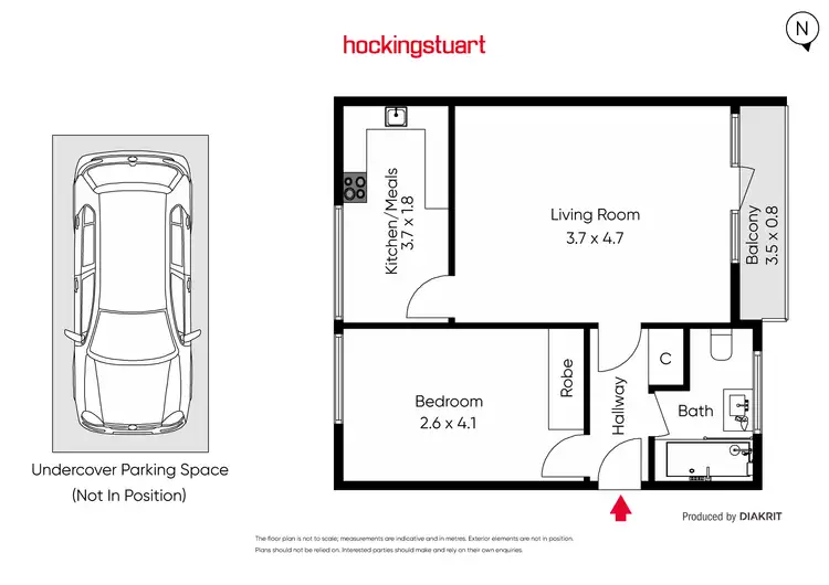 Floorplan of Homely unit listing, 2/7 Cardigan Street, St Kilda East VIC 3183