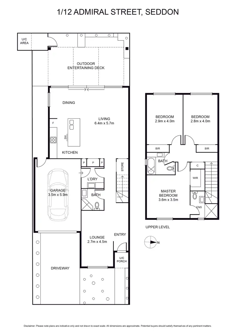 Floorplan of Homely house listing, 1/12 Admiral Street, Seddon VIC 3011