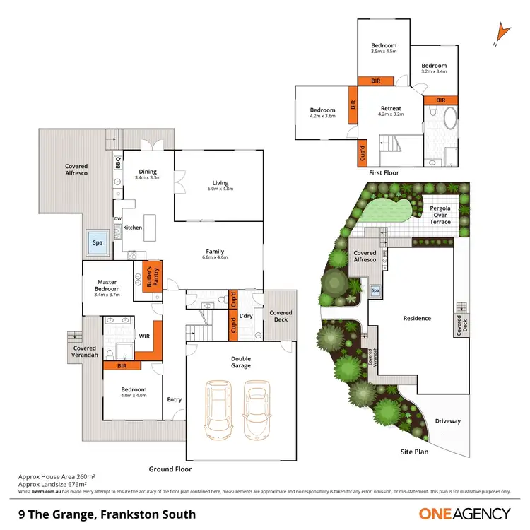 Floorplan of Homely house listing, 9 The Grange, Frankston South VIC 3199