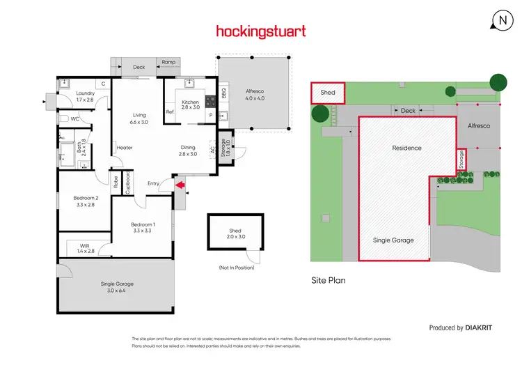 Floorplan of Homely unit listing, 2/17 Shaw Street, Dromana VIC 3936