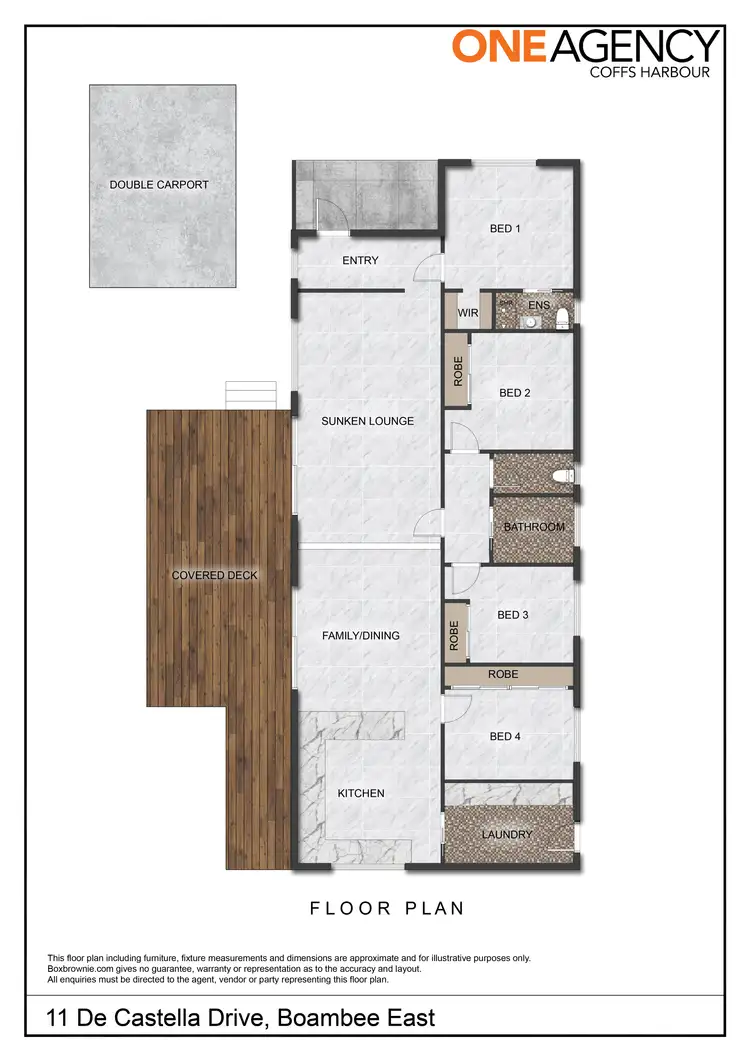 Floorplan of Homely house listing, 11 De Castella Drive, Boambee East NSW 2452