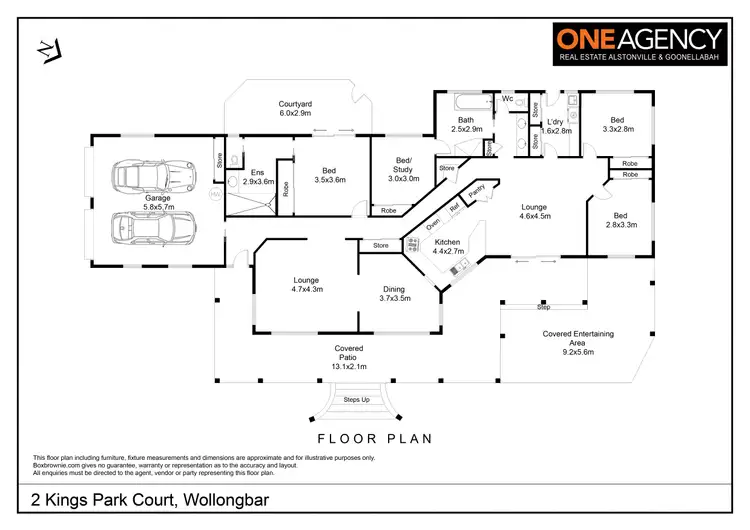 Floorplan of Homely house listing, 2 Kings Park Court, Wollongbar NSW 2477