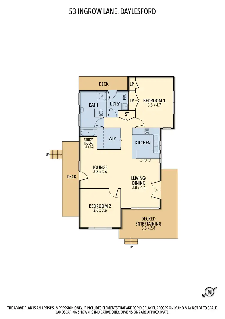 Floorplan of Homely house listing, 53 Ingrow Lane, Daylesford VIC 3460