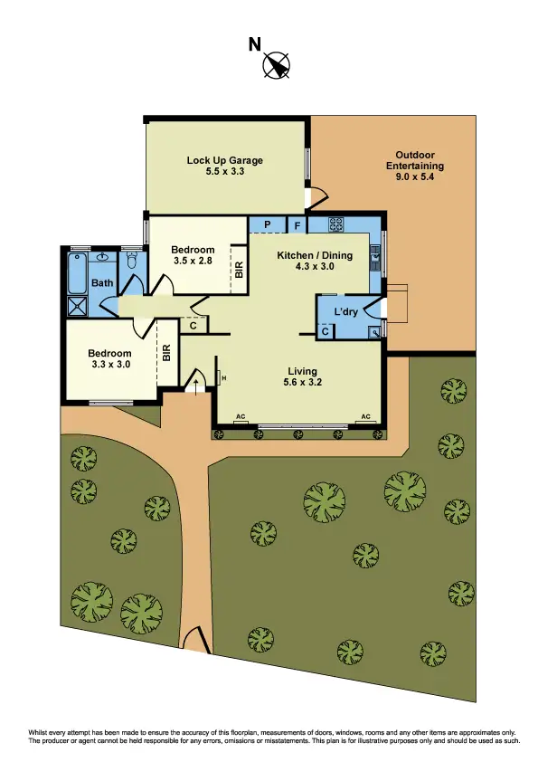 Floorplan of Homely unit listing, 1/96 Railway Place, Williamstown VIC 3016