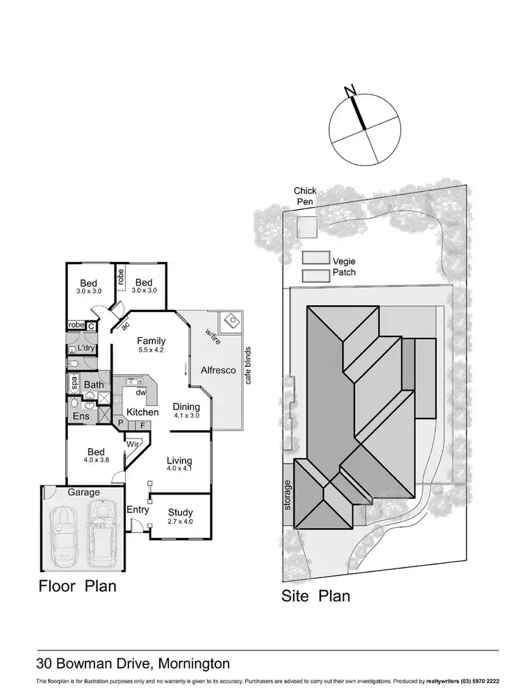 Floorplan of Homely house listing, 30 Bowman Drive, Mornington VIC 3931