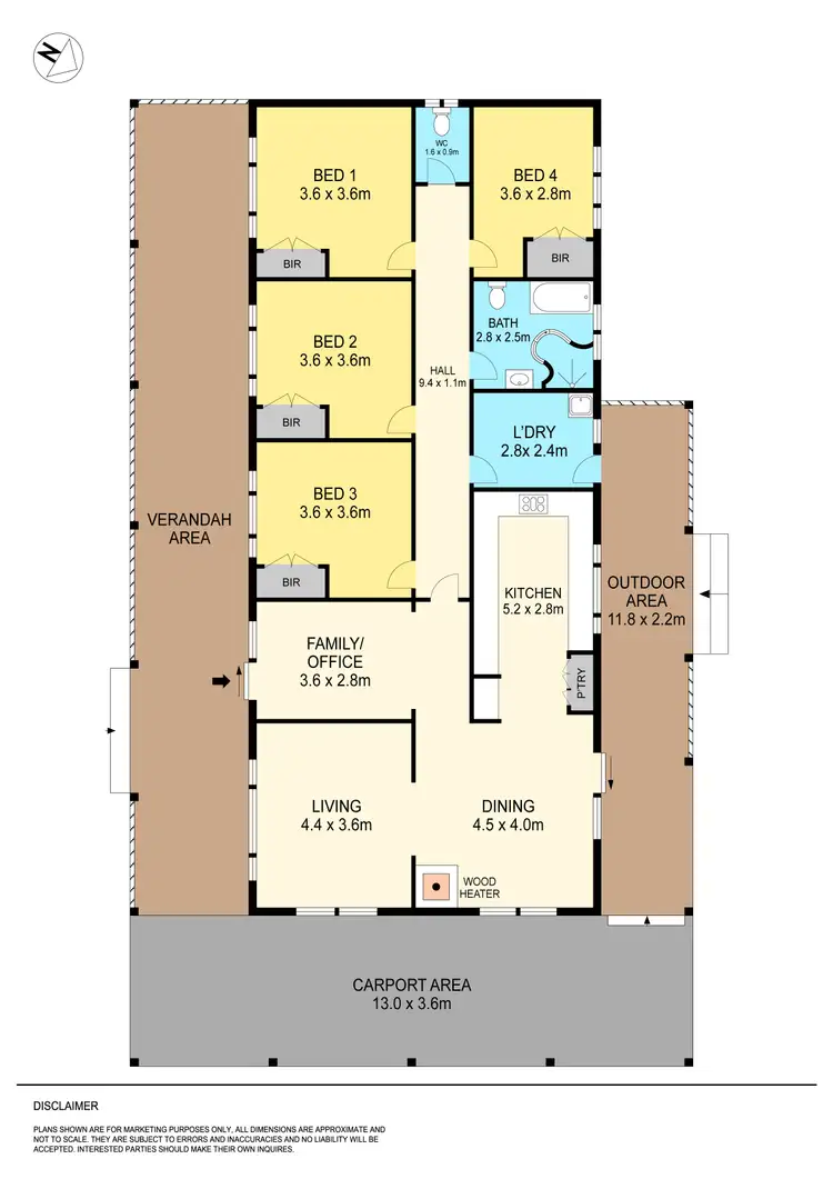Floorplan of Homely house listing, 9 Tennis Court Road, Broomfield VIC 3364