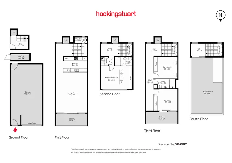Floorplan of Homely townhouse listing, 2/6 Vale Street, St Kilda VIC 3182