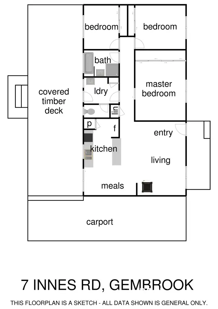 Floorplan of Homely house listing, 7 Innes Road, Gembrook VIC 3783