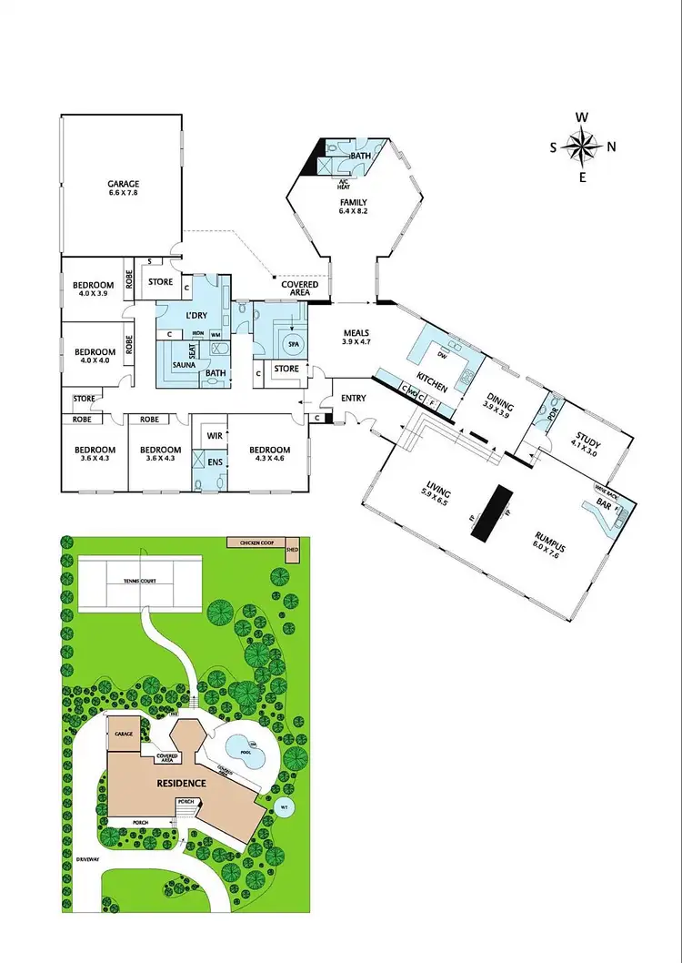 Floorplan of Homely house listing, 6 Tuscany Rise, Templestowe VIC 3106