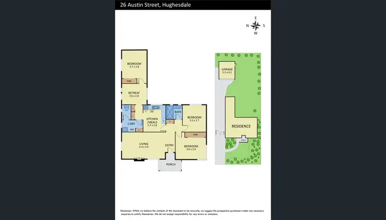 Floorplan of Homely house listing, 26 Austin Street, Hughesdale VIC 3166