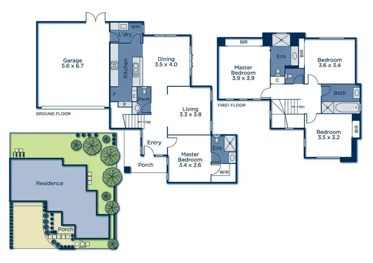 Floorplan of Homely townhouse listing, 2/25 Lynden Grove, Mount Waverley VIC 3149