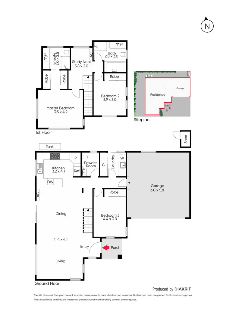 Floorplan of Homely townhouse listing, 2/54 Millers Road, Brooklyn VIC 3012