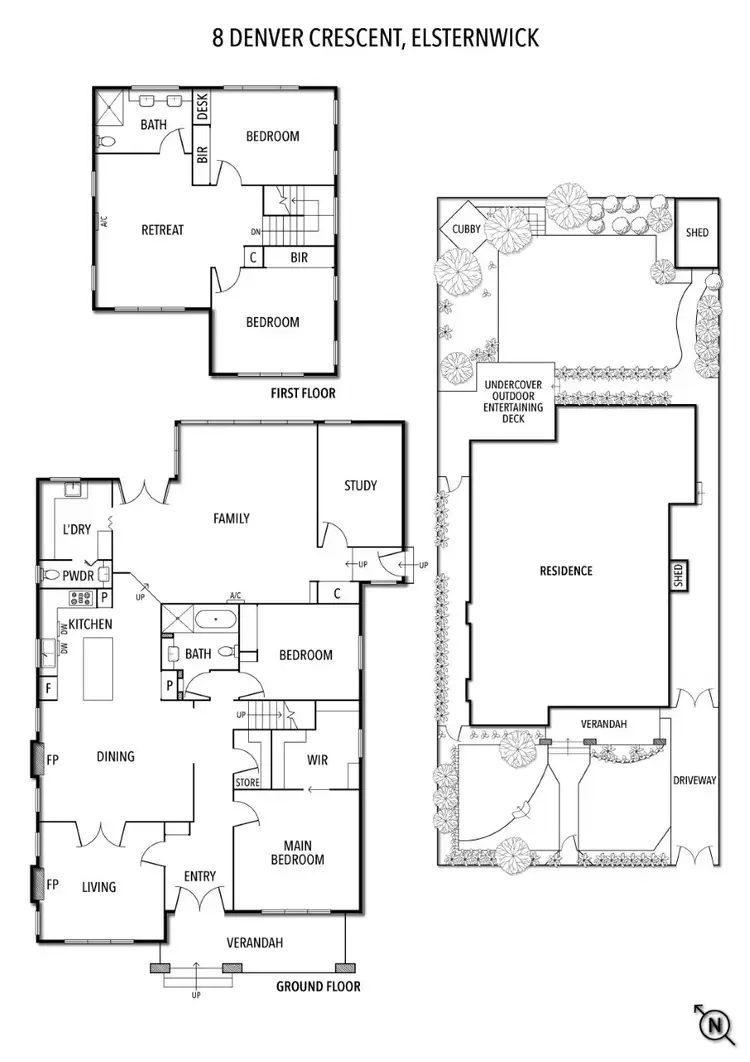 Floorplan of Homely house listing, 8 Denver Crescent, Elsternwick VIC 3185