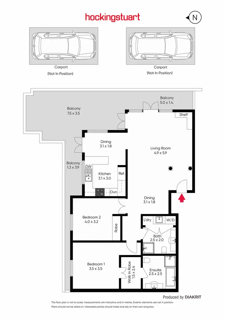 Floorplan of Homely apartment listing, 37/15 Copelen Street, South Yarra VIC 3141