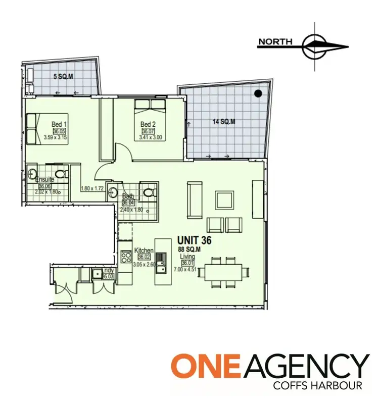 Floorplan of Homely apartment listing, 36/123 Park Beach Road, Coffs Harbour NSW 2450