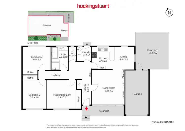 Floorplan of Homely unit listing, 2/15 Gould Street, Frankston VIC 3199