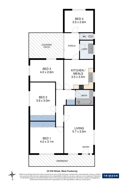 Floorplan of Homely house listing, 23 Pitt Street, West Footscray VIC 3012