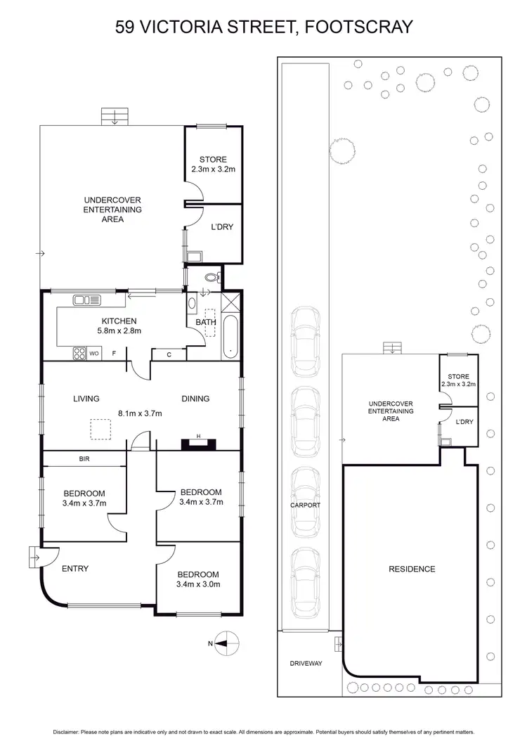 Floorplan of Homely house listing, 59 Victoria Street, Footscray VIC 3011