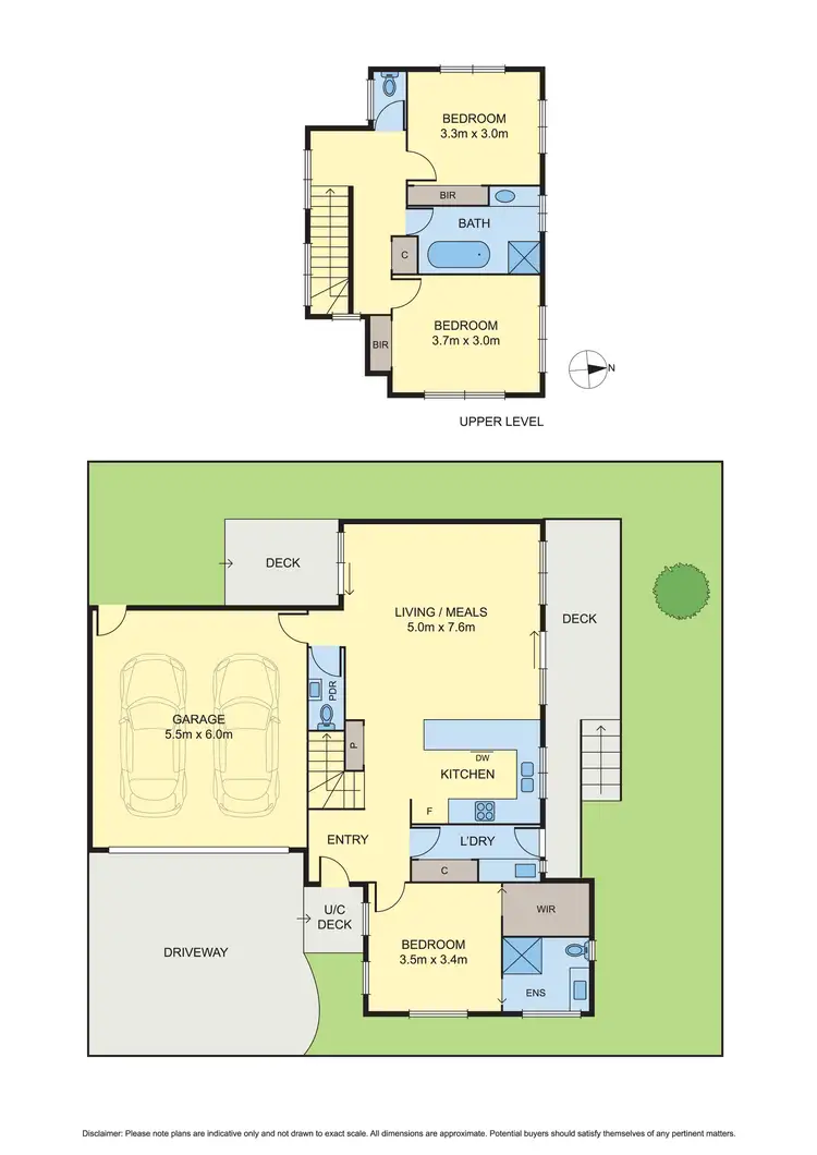 Floorplan of Homely townhouse listing, 2/101 Yallambie Road, Macleod VIC 3085