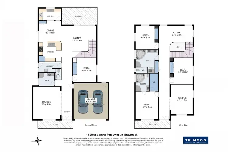 Floorplan of Homely house listing, 13 West Central Park Avenue, Braybrook VIC 3019