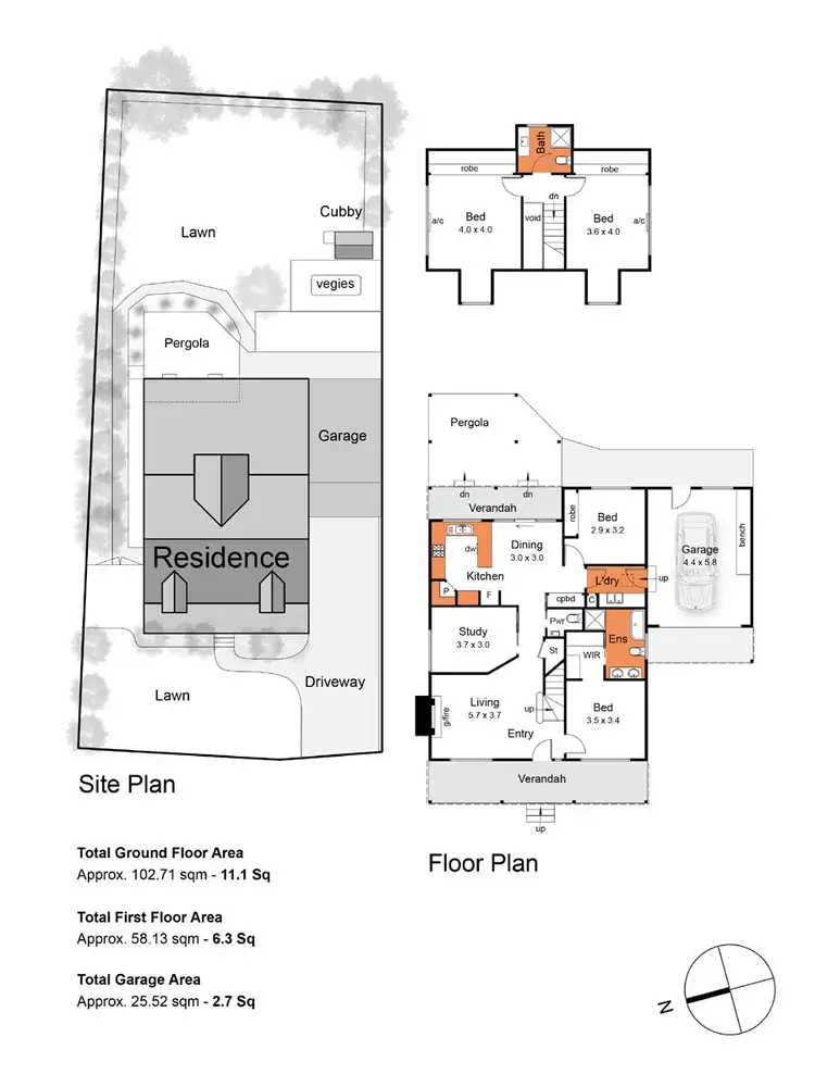 Floorplan of Homely house listing, 7 Layton Crescent, Mount Martha VIC 3934
