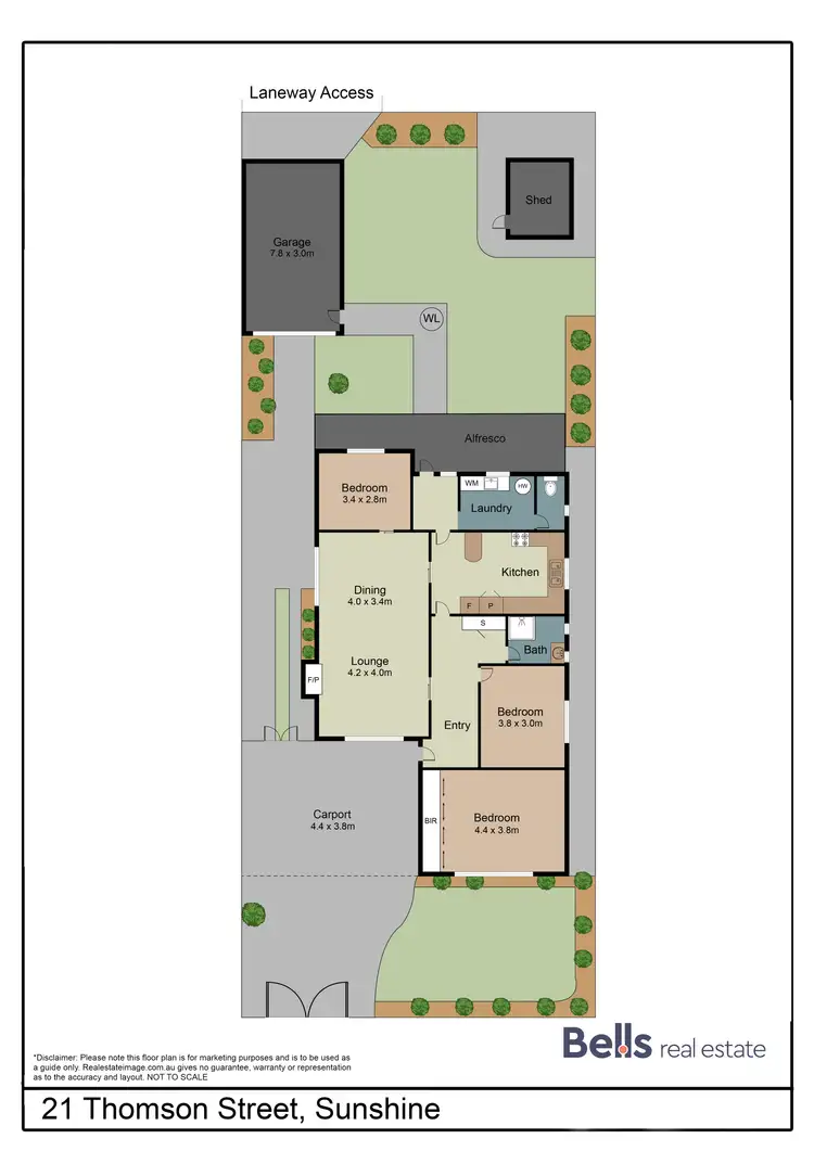 Floorplan of Homely house listing, 21 Thomson Street, Sunshine VIC 3020