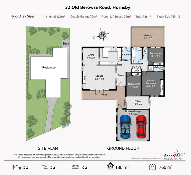 Floorplan of Homely house listing, 32 Old Berowra Road, Hornsby NSW 2077