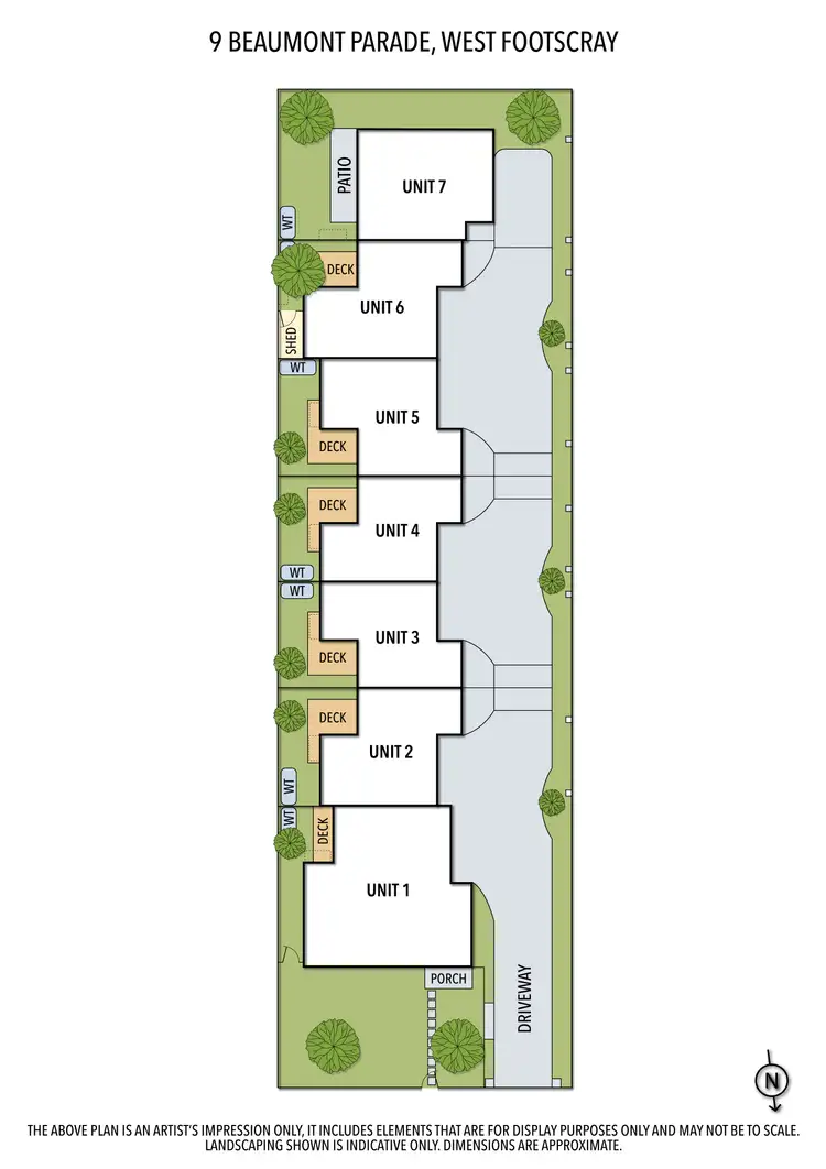 Floorplan of Homely townhouse listing, 1,3,6/9 Beaumont Parade, West Footscray VIC 3012