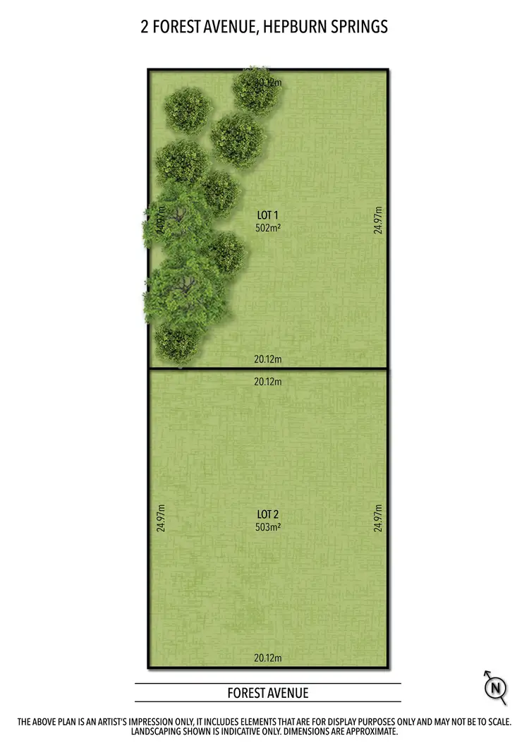 Floorplan of Homely land listing, 2 Forest Avenue, Hepburn Springs VIC 3461