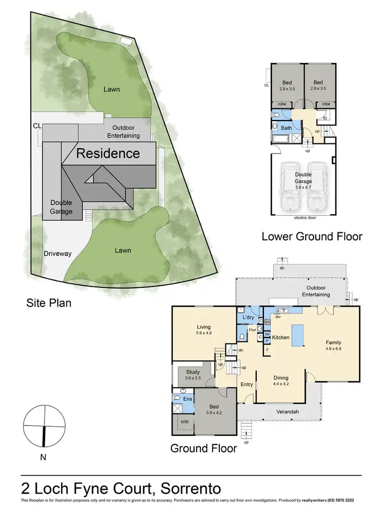 Floorplan of Homely house listing, 2 Loch Fyne Court, Sorrento VIC 3943
