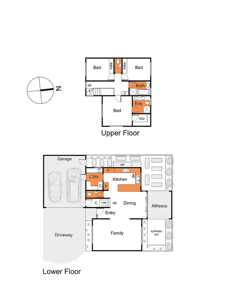 Floorplan of Homely townhouse listing, 7/47 Green Island Avenue, Mount Martha VIC 3934