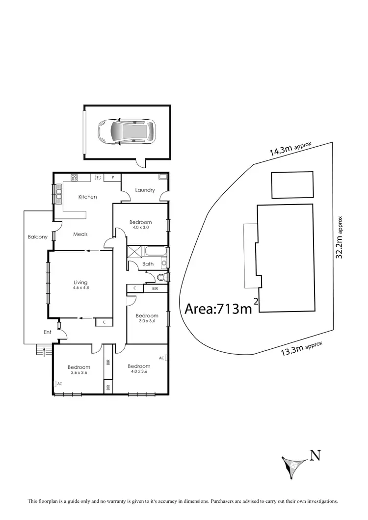 Floorplan of Homely house listing, 95 Old Dandenong Road, Oakleigh South VIC 3167
