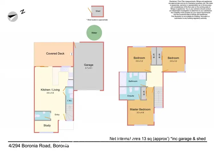 Floorplan of Homely townhouse listing, 4/294 Boronia Road, Boronia VIC 3155