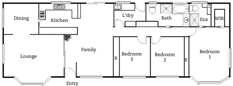 Floorplan of Homely rural property listing, 158 Hutchinson Place, Burra NSW 2620
