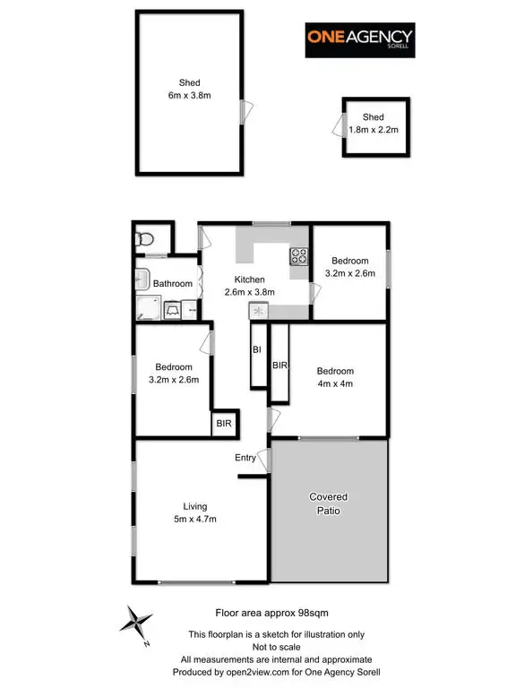 Floorplan of Homely house listing, 205 Carlton Beach Road, Carlton TAS 7173