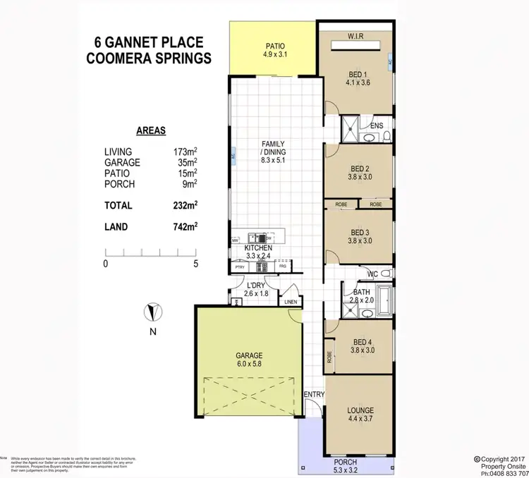 Floorplan of Homely house listing, 6 Gannet Place, Upper Coomera QLD 4209