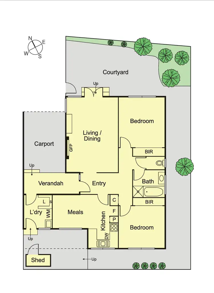 Floorplan of Homely villa listing, 4/96 Mimosa Road, Carnegie VIC 3163