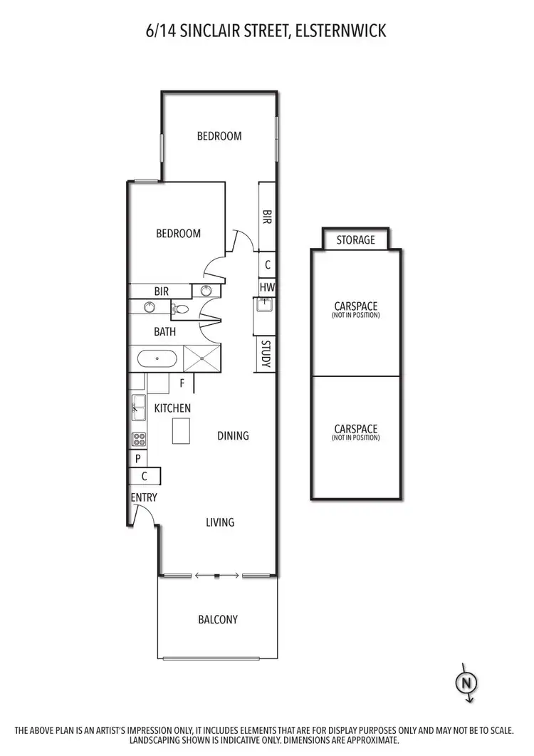 Floorplan of Homely apartment listing, 6/14 Sinclair Street, Elsternwick VIC 3185