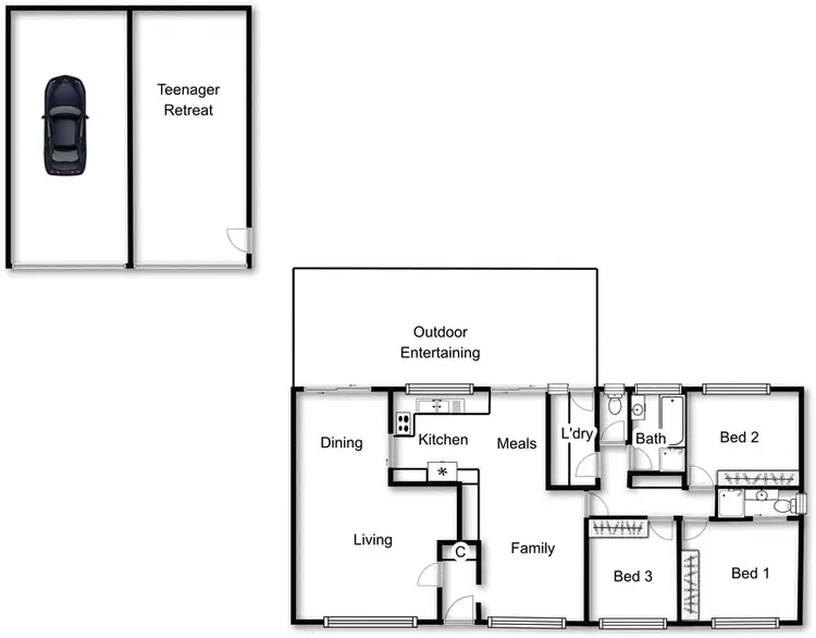Floorplan of Homely house listing, 9 Macnamara Place, Chisholm ACT 2905