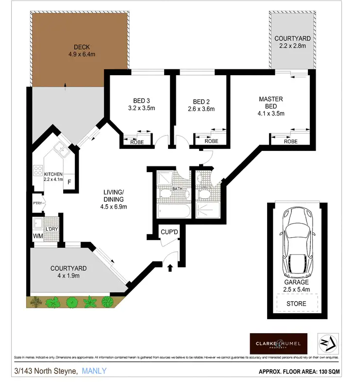 Floorplan of Homely apartment listing, 3/143 North Steyne, Manly NSW 2095