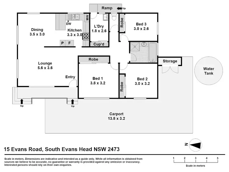 Floorplan of Homely house listing, 15 Evans Road, Evans Head NSW 2473