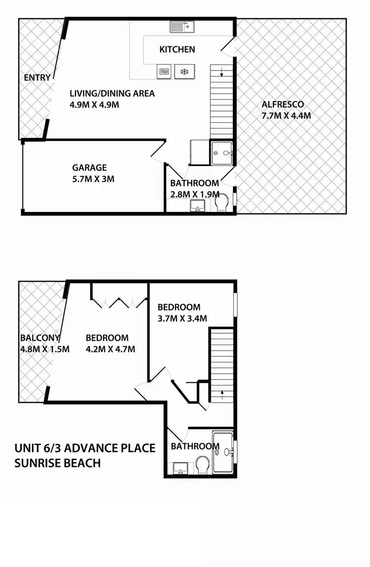 Floorplan of Homely unit listing, 6/3 Advance Place, Sunrise Beach QLD 4567