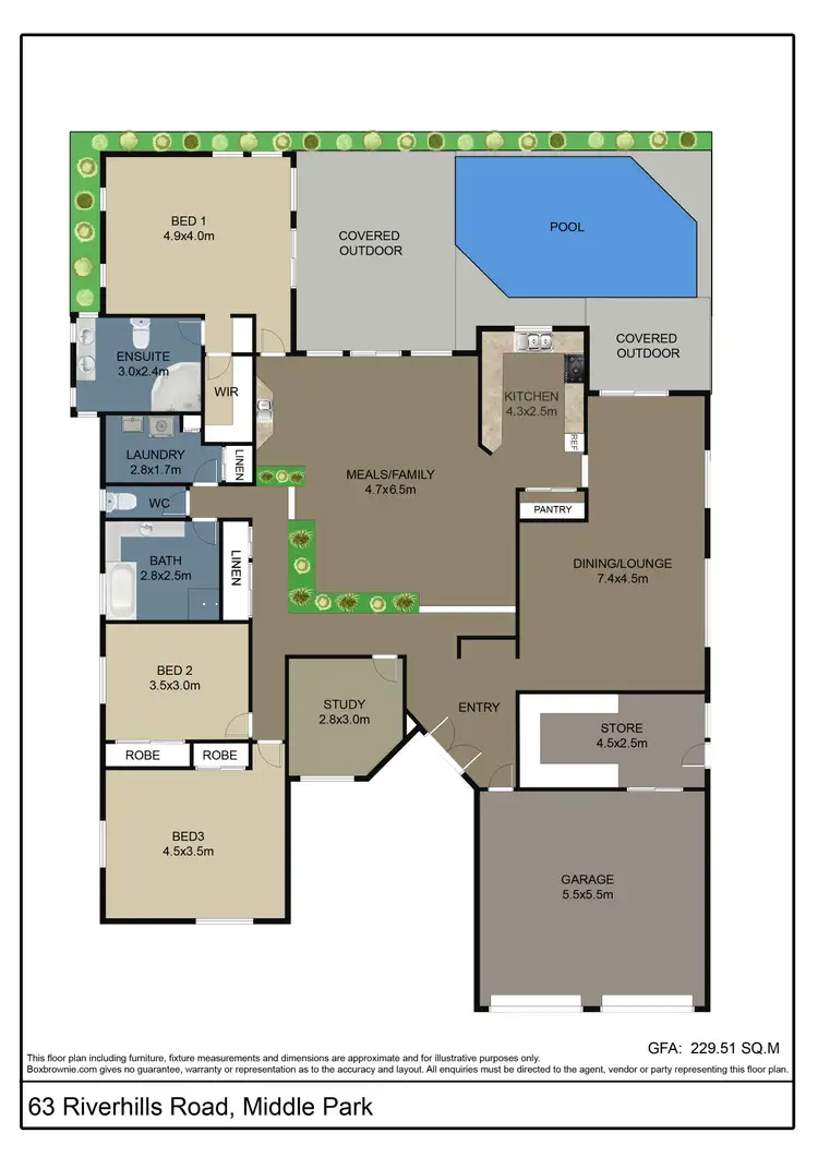 Floorplan of Homely house listing, 63 Riverhills Road, Middle Park QLD 4074
