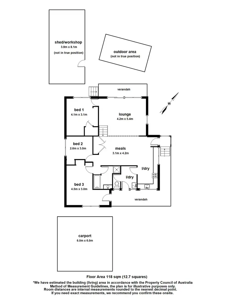 Floorplan of Homely house listing, 3 Motel Court, Launching Place VIC 3139