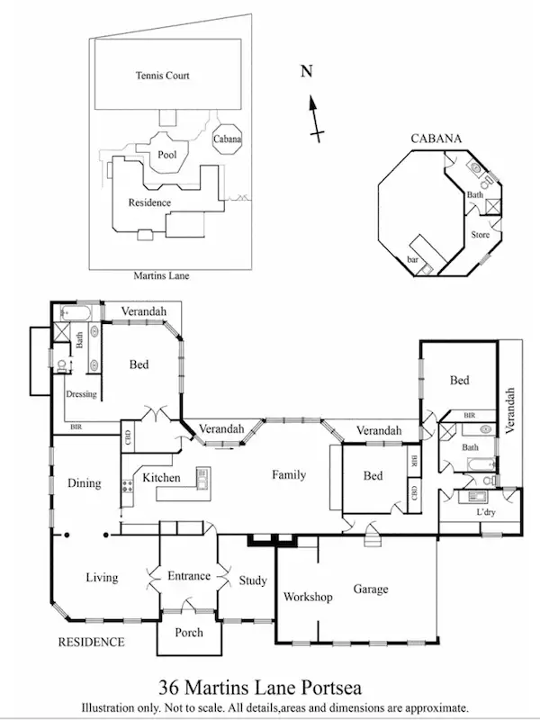 Floorplan of Homely house listing, 34-36 Martins Lane, Portsea VIC 3944