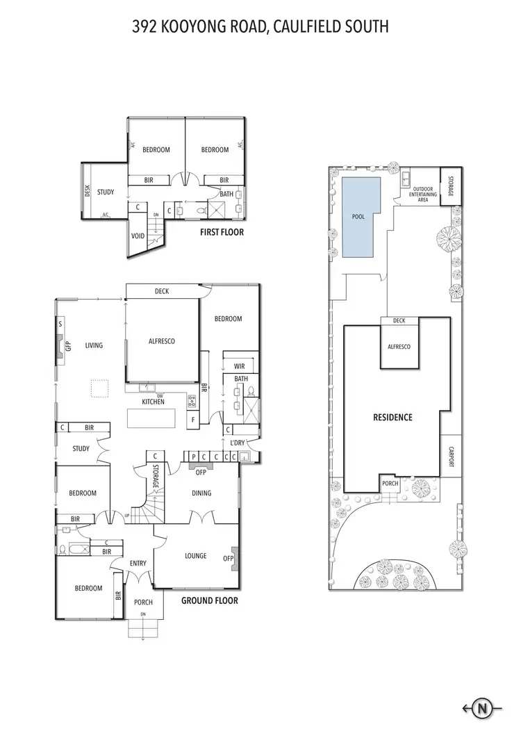 Floorplan of Homely house listing, 392 Kooyong Road, Caulfield South VIC 3162