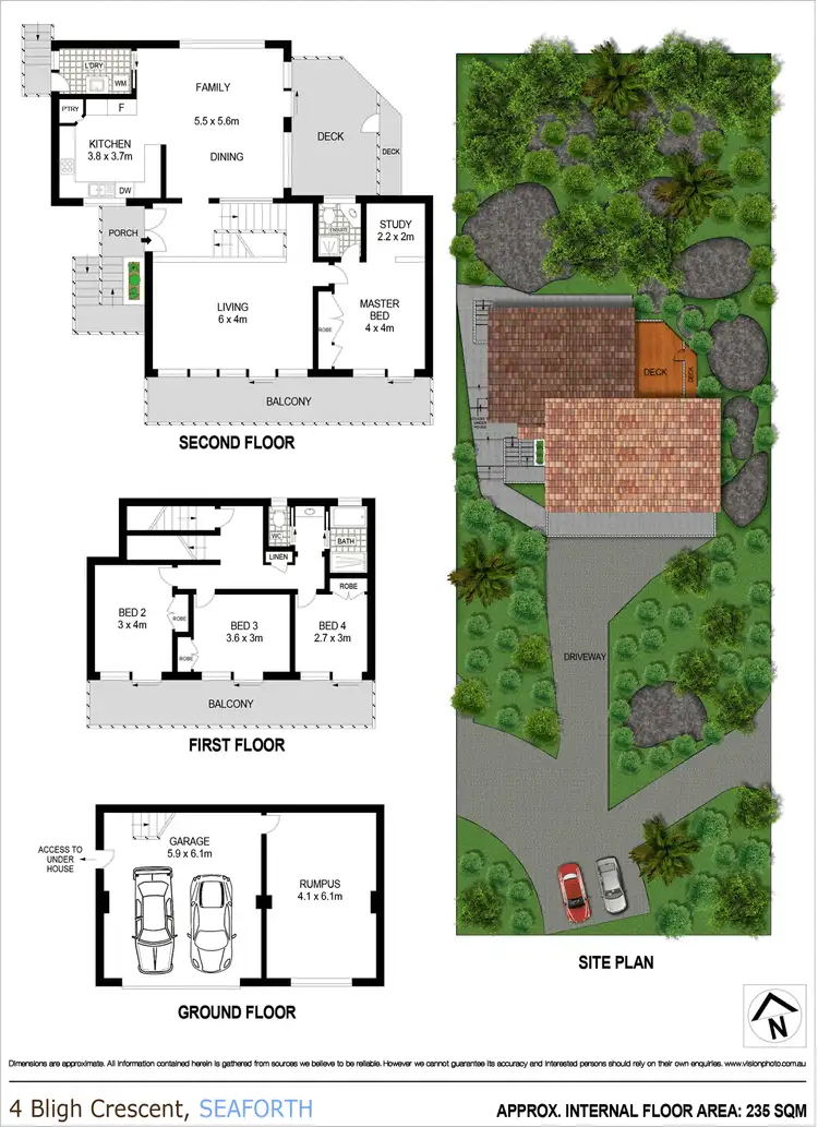 Floorplan of Homely house listing, 4 Bligh Crescent, Seaforth NSW 2092